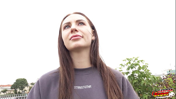 Skinny German Teen With Long Lips Gets Talked Into Hard Casting Fuck