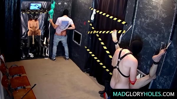 Club Slut Services Random Dicks Through Glory Hole