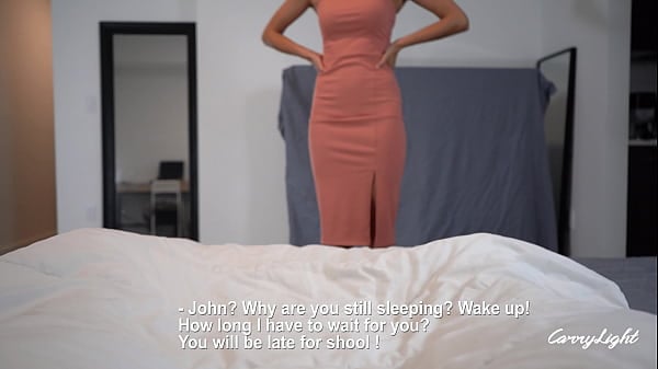 Stepmom Sneaks In And Wakes Him Up With Her Mouth